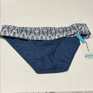 πSunsets swim NWT 14 teal Women's Blue White Swim Bottom foxtail unforgettable